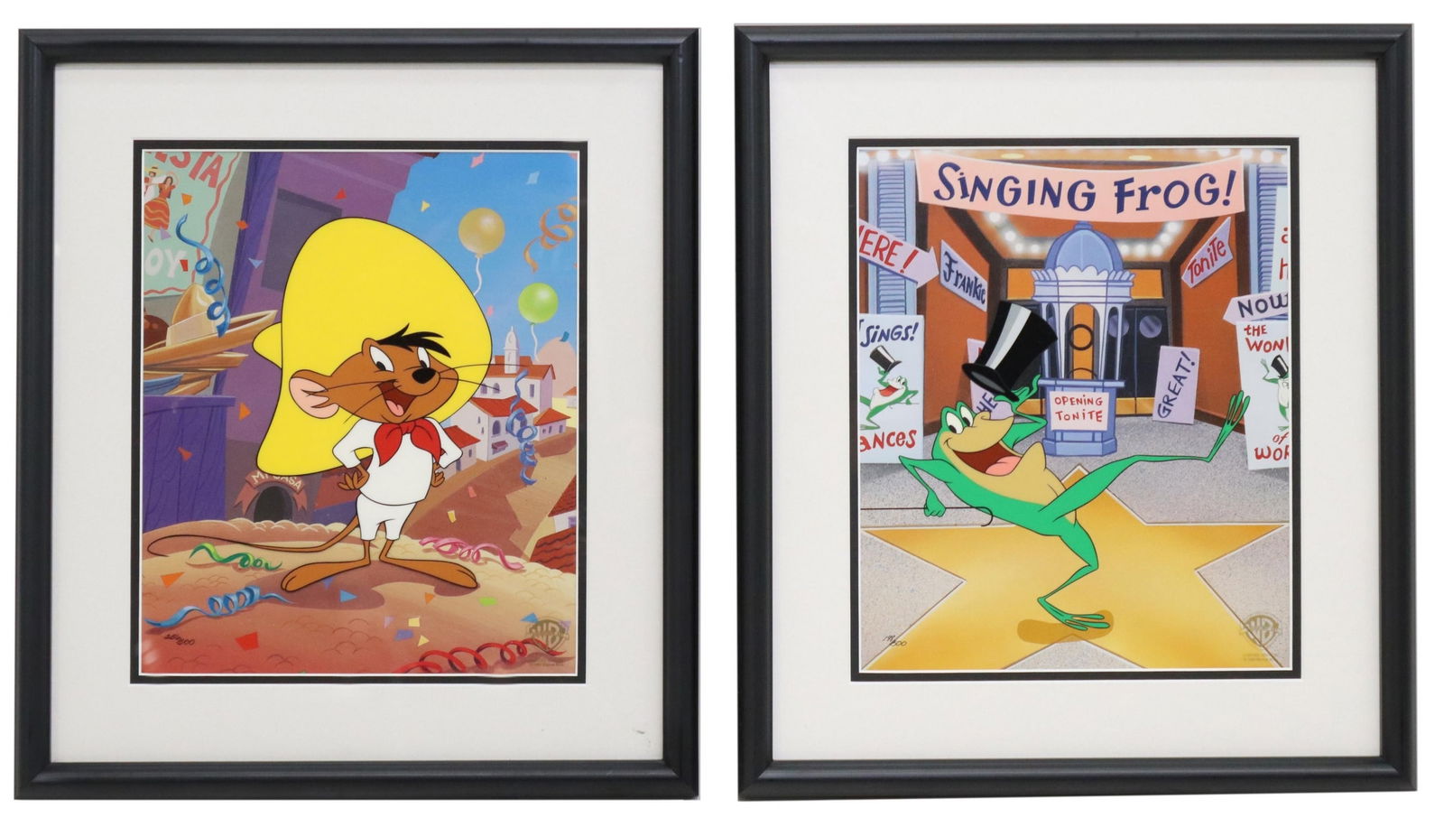 (2) WARNER BROS LTD ED CELS SPEEDY & MICHIGAN FROG (1 of 5)
