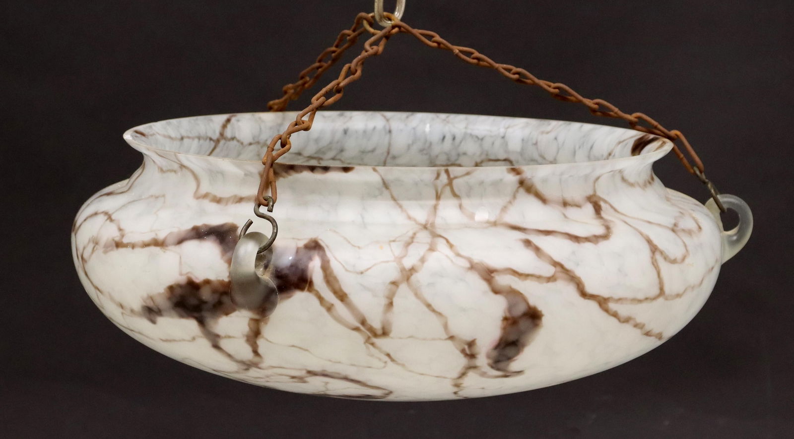 ART DECO SATIN GLASS CEILING PENDANT LIGHT SHADE (1 of 2)