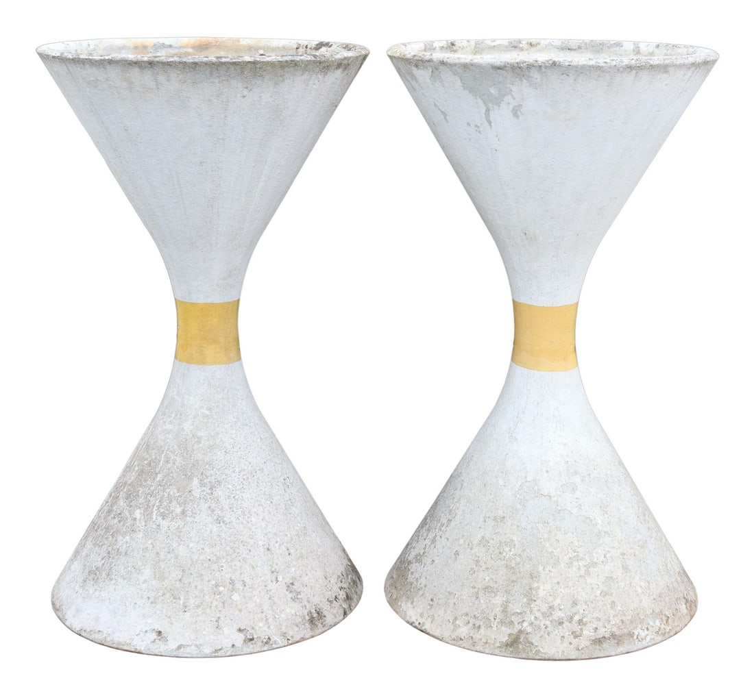 (2) MANNER OF WILLY GUHL CAST 'DIABLO' PLANTERS (1 of 3)