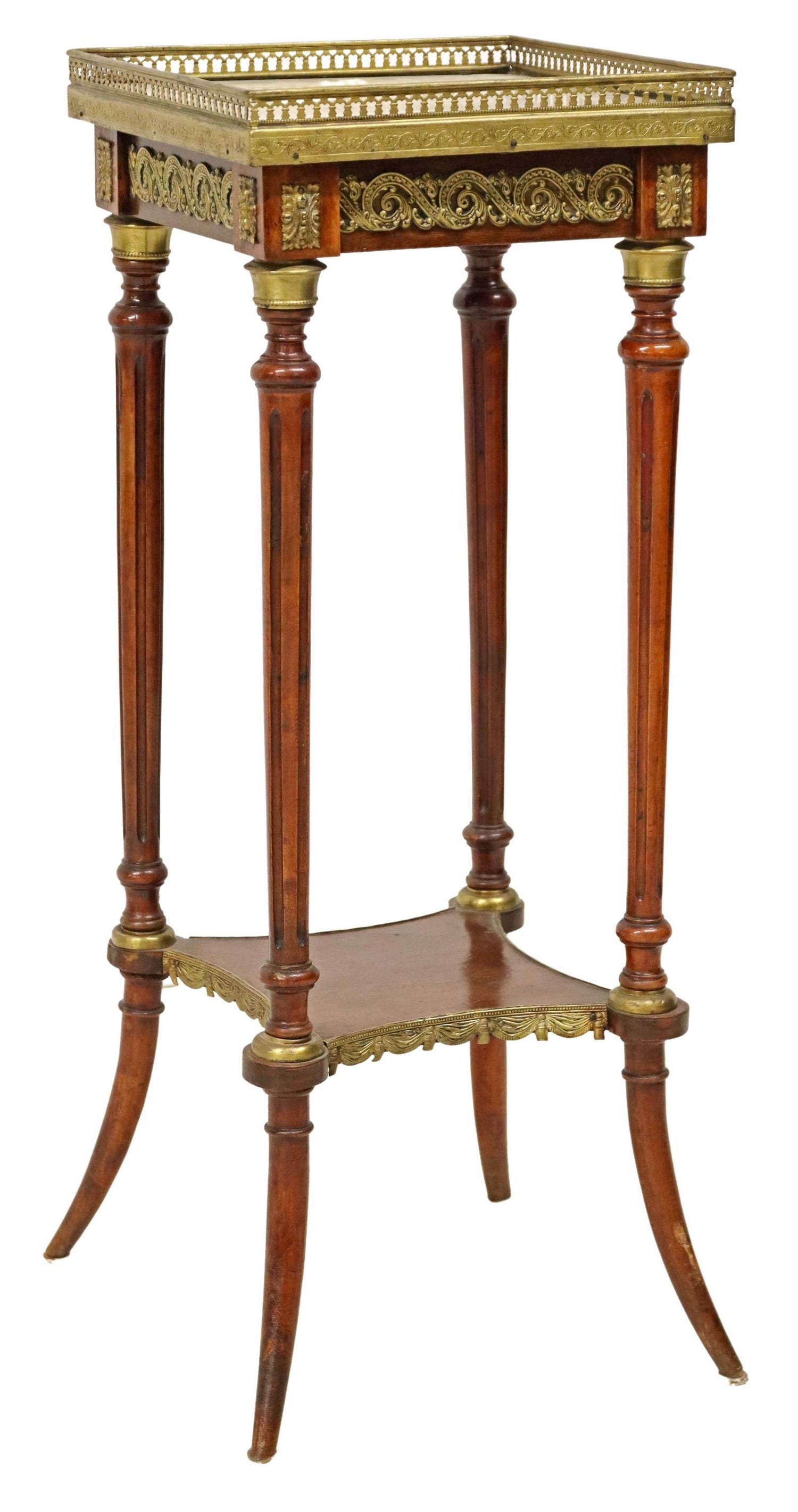 FRENCH LOUIS XVI STYLE MARBLE-TOP STAND (1 of 4)