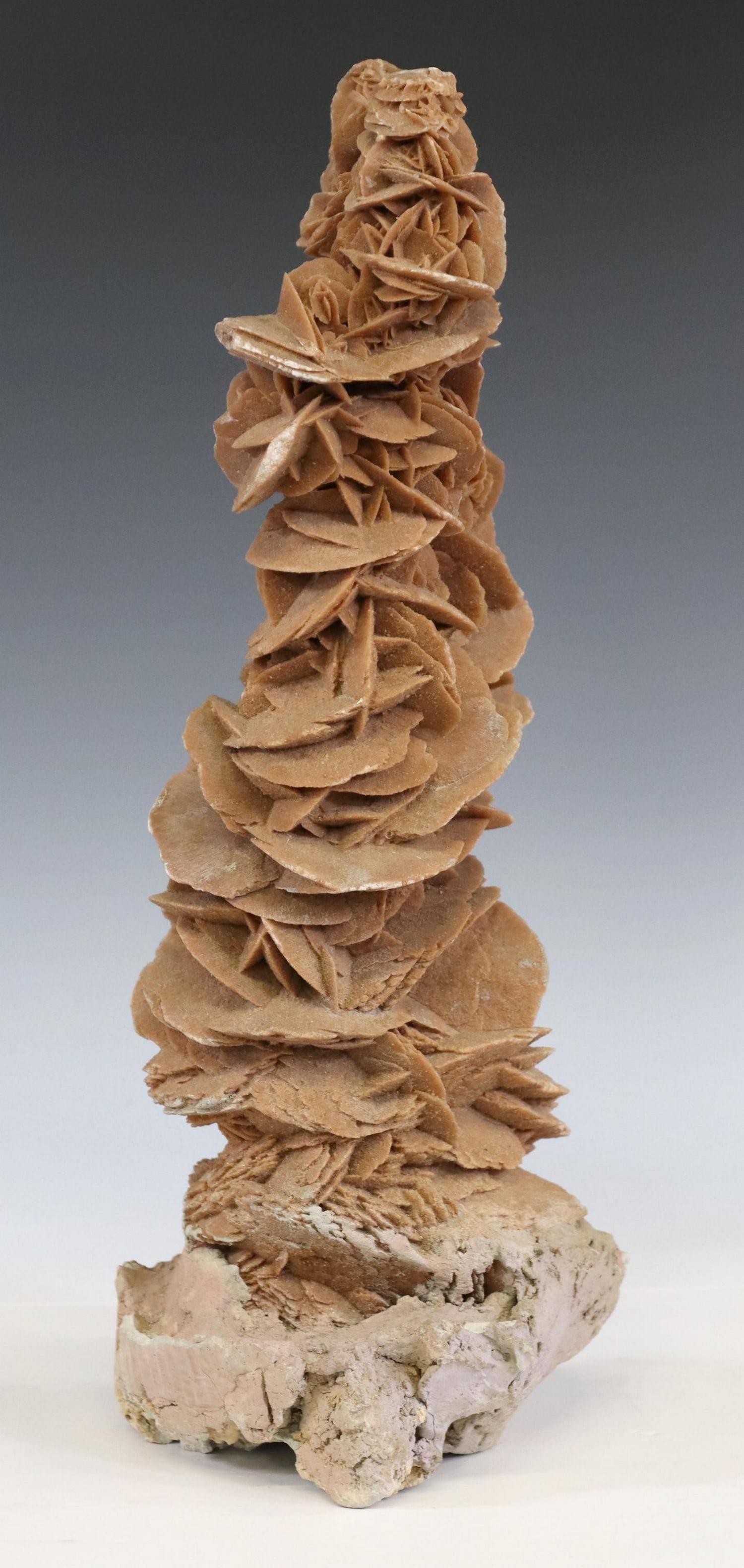 LARGE GEOLOGICAL RUST SELENITE SPECIMEN, 19.5"H (1 of 3)