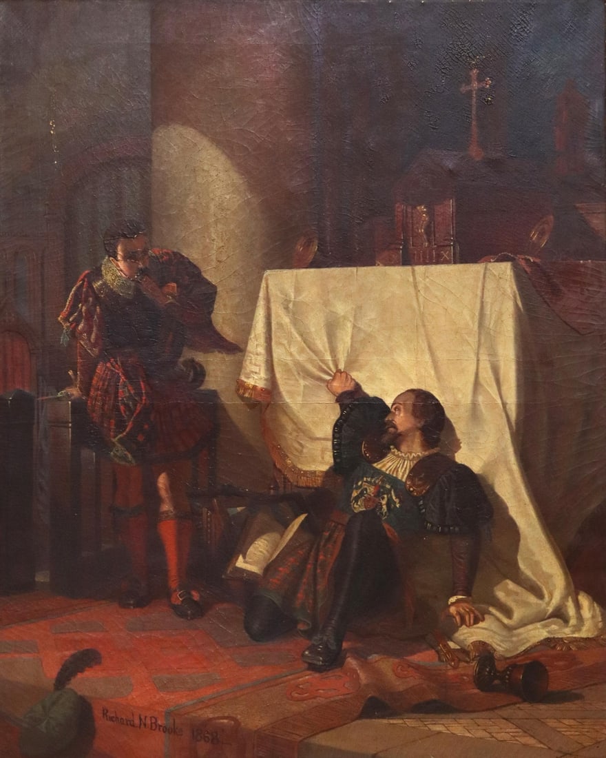 RICHARD NORRIS BROOKE (1847-1920) HISTORY PAINTING (1 of 4)