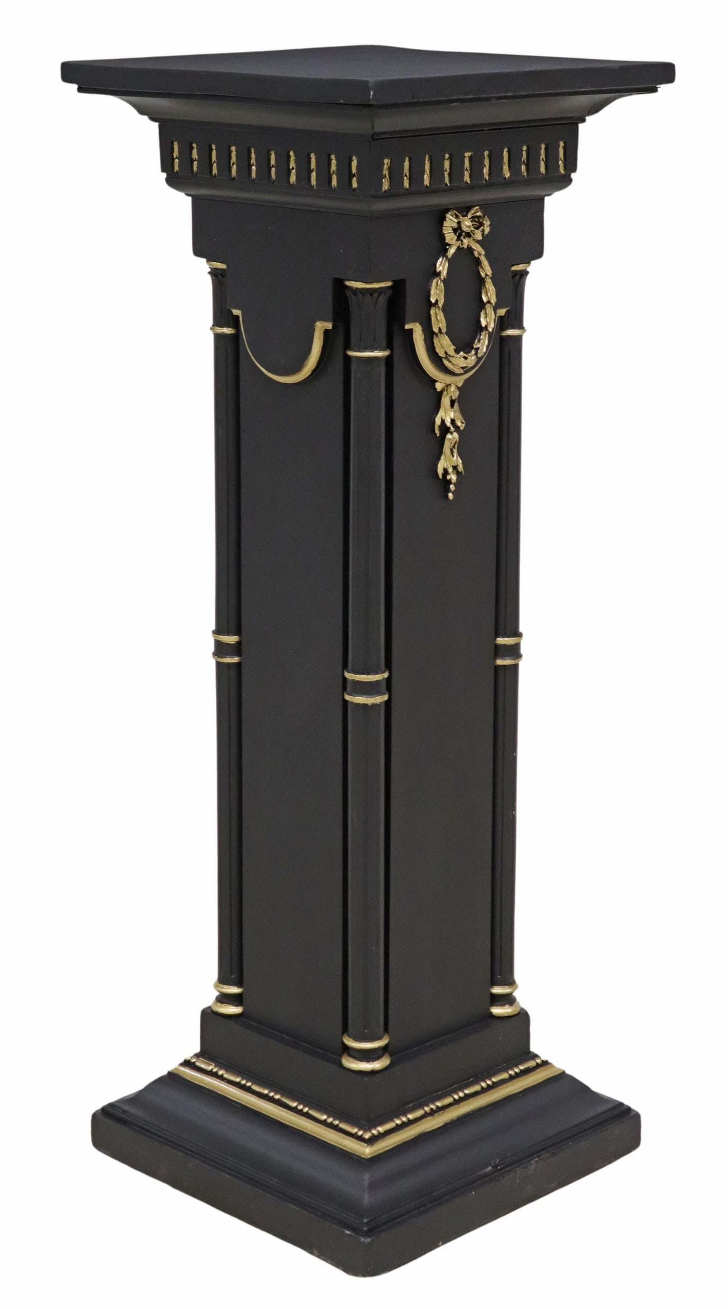 LOUIS XVI STYLE PARCEL GILT & PAINTED PEDESTAL (1 of 4)