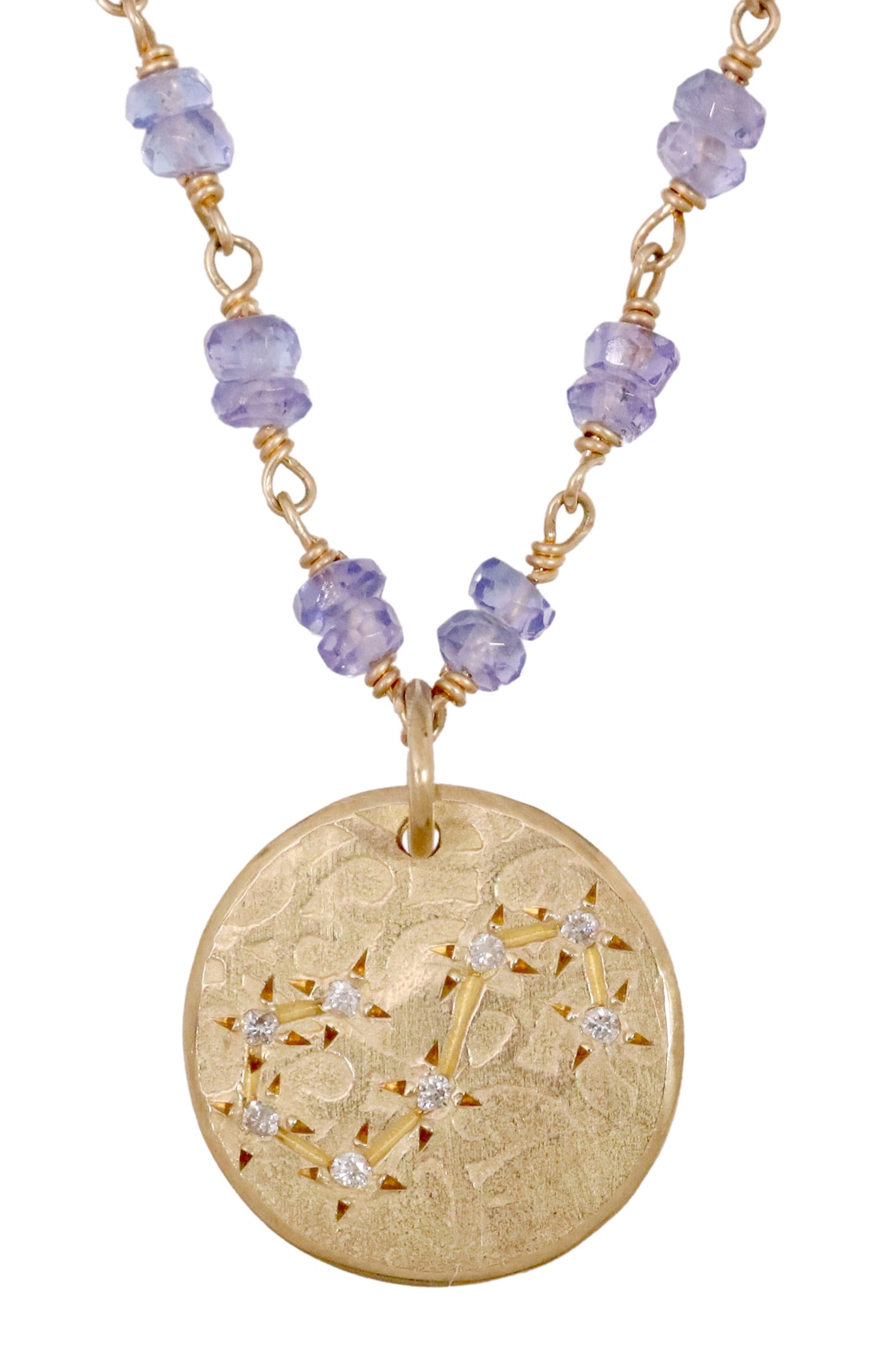 PAGE SARGISSON 10K DIAMOND SCORPIO ZODIAC PENDANT (1 of 4)