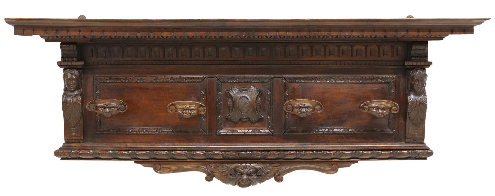 ITALIAN RENAISSANCE REVIVAL CARVED COAT/ HAT RACK (1 of 2)