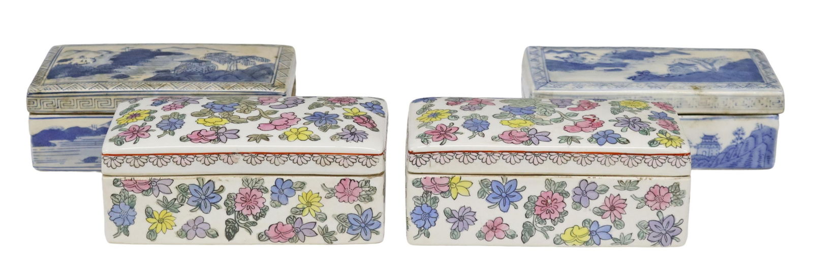 (4) CHINESE PORCELAIN BOXES (1 of 5)