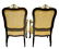 181: (PAIR)LOUIS XV BOULLE STYLE UPHOLSTERED ARM CHAIRS - 6