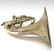 523: AMERICAN J.W. YORK & SONS ENGRAVED FRENCH HORN - 6