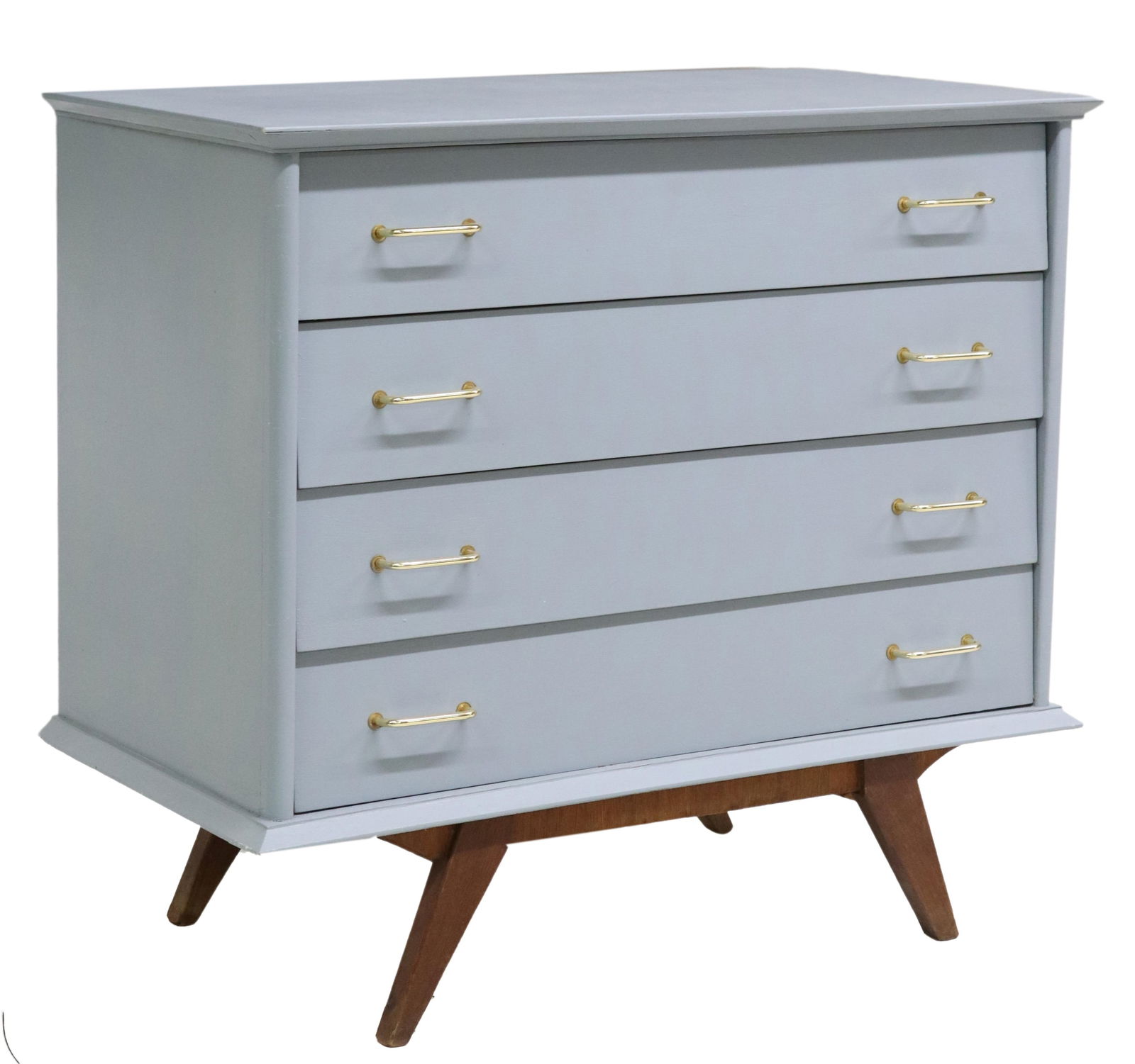 MID-CENTURY MODERN BLUE PAINTED COMMODE (1 of 5)