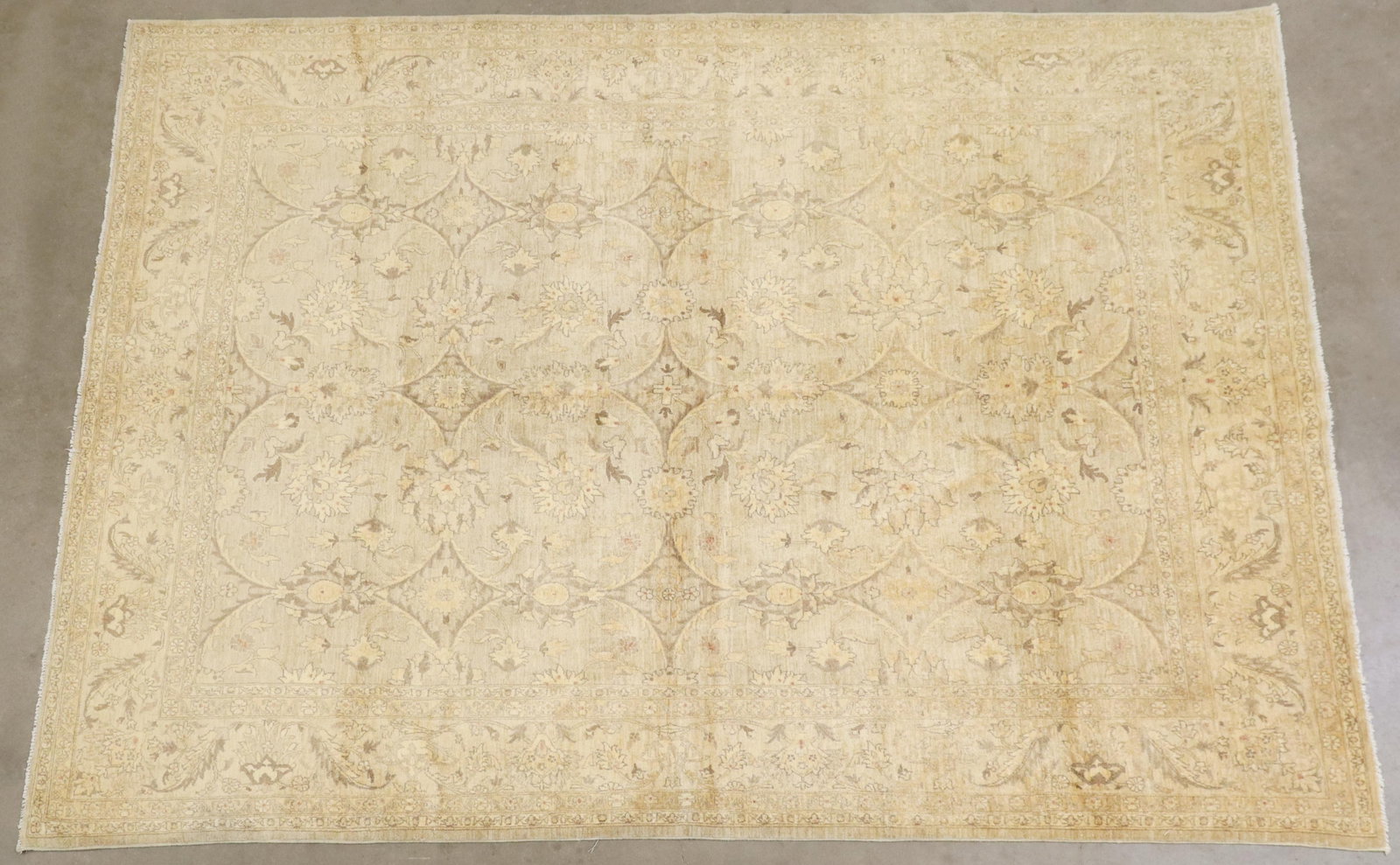 HAND-TIED WOOL GHAZNI RUG, PAKISTAN, 10'4" X 8': Hand-tied wool Ghazni rug, Pakistan, 10'4"l, 8'w **Please Note: All of the rugs offered in this auction would likely benefit from a professional cleaning. Estate rugs may show some wear and imperfecti