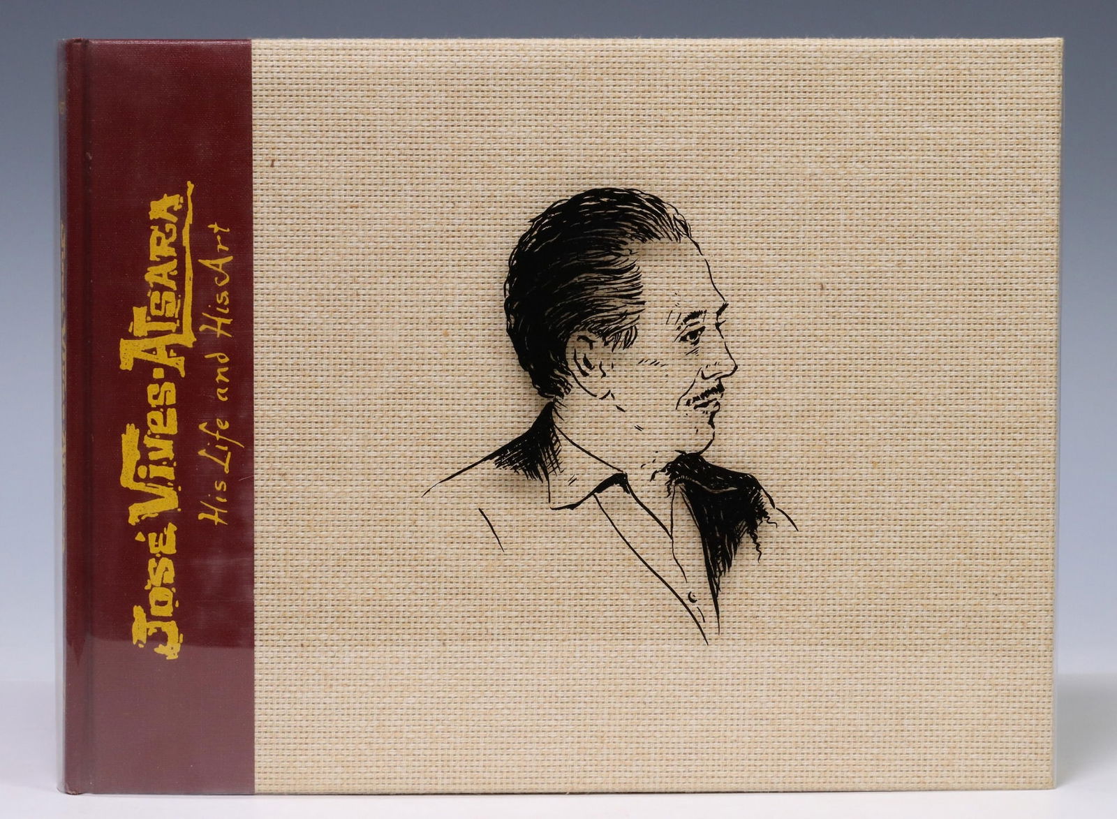 SIGNED BOOK: 'JOSE VIVES-ATSARA: HIS LIFE & ART': Limited edition art book: "Jose Vives-Atsara: His Life and His Art," by Nancy Glass West, author and artist signed at front end paper, numbered 636, published by Shoal Creek Publishers, Austin, Texas,