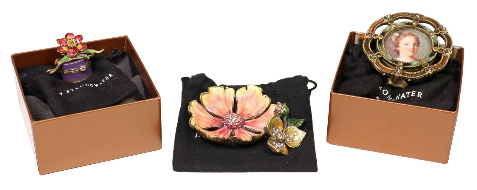 (3) JAY STRONGWATER ENAMEL & SWAROVSKI TABLE ITEMS (1 of 8)