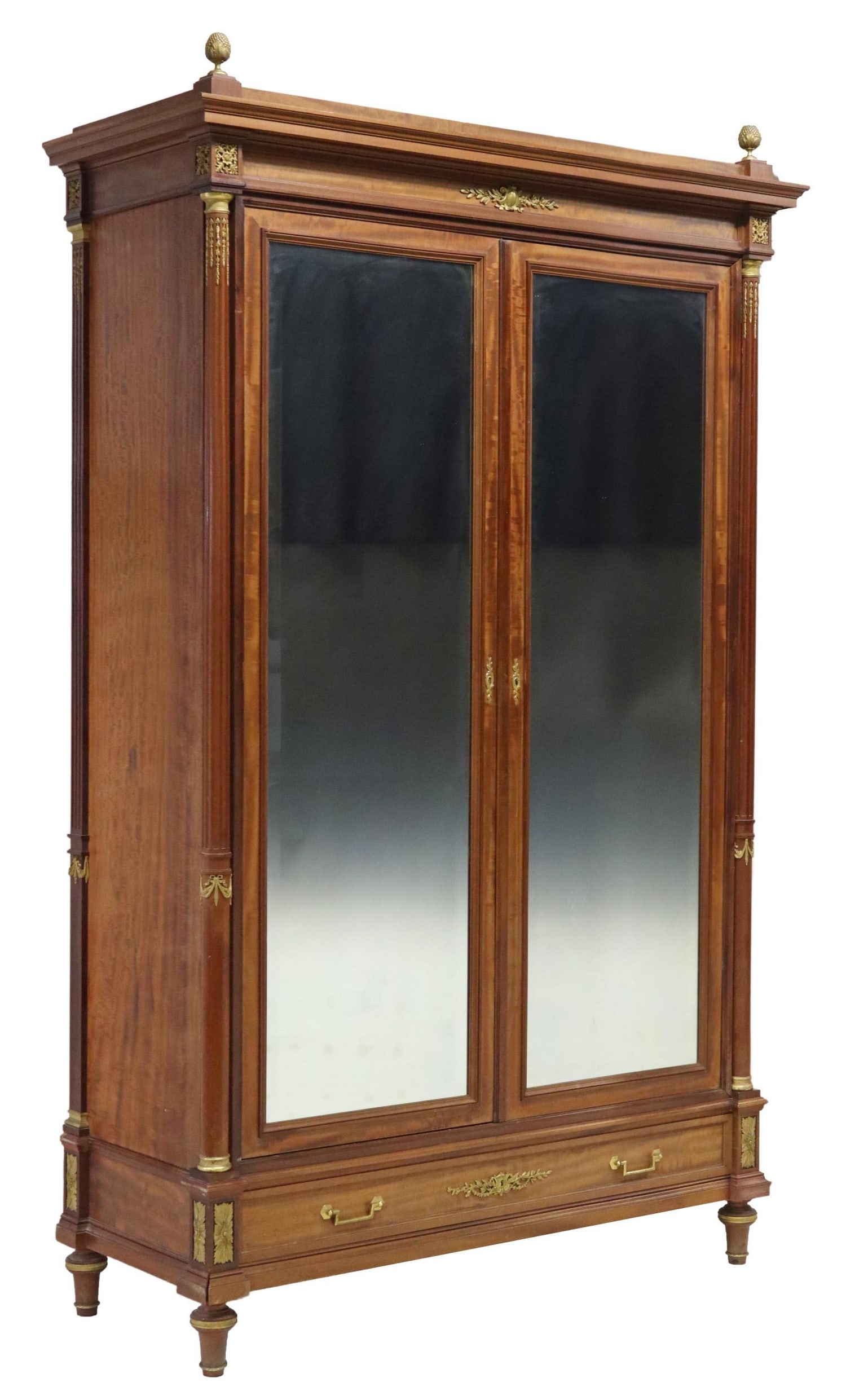 MAISON KRIEGER (ATTRIB) ORMOLU & MAHOGANY ARMOIRE (1 of 6)