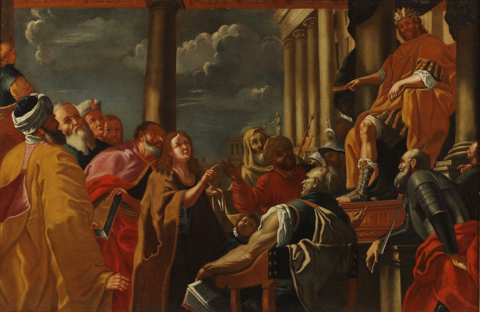 MANNER OF MATTIA PRETI BIBLICAL OIL PAINTING (1 of 6)