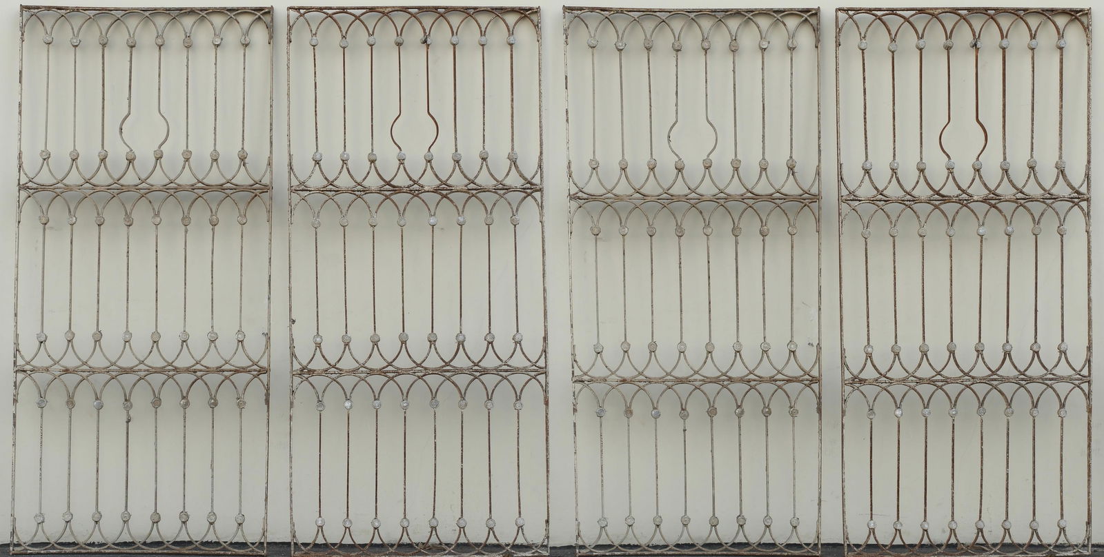 (4) ARCHITECTURAL CAST IRON & LEAD WINDOW GRATES (1 of 5)