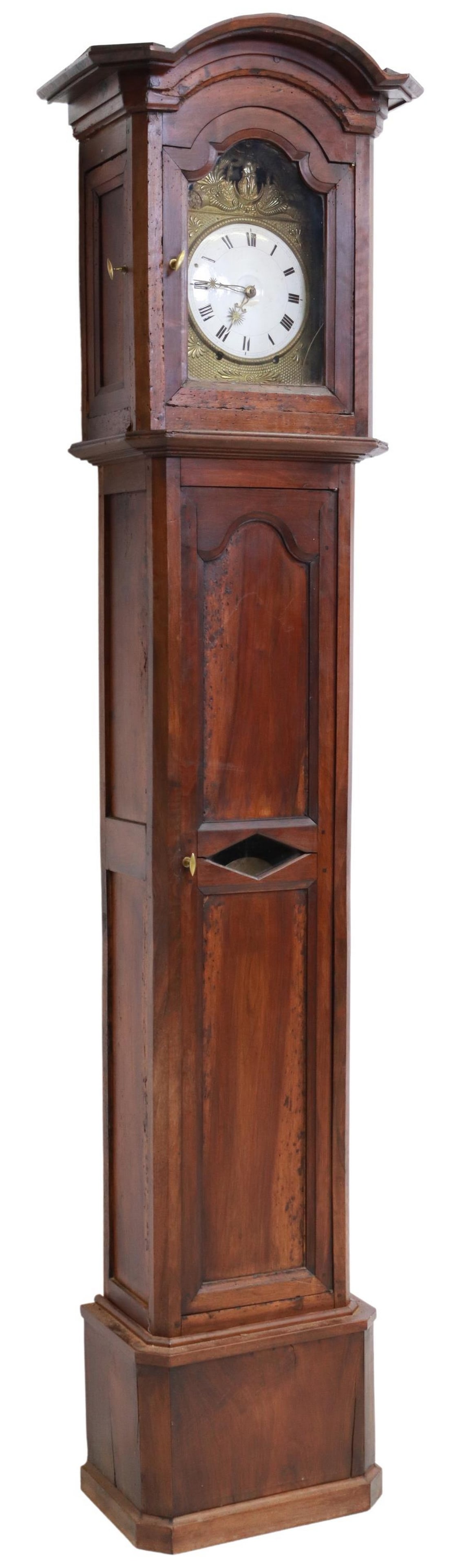 FRENCH PROVINCIAL MORBIER LONGCASE CLOCK (1 of 10)