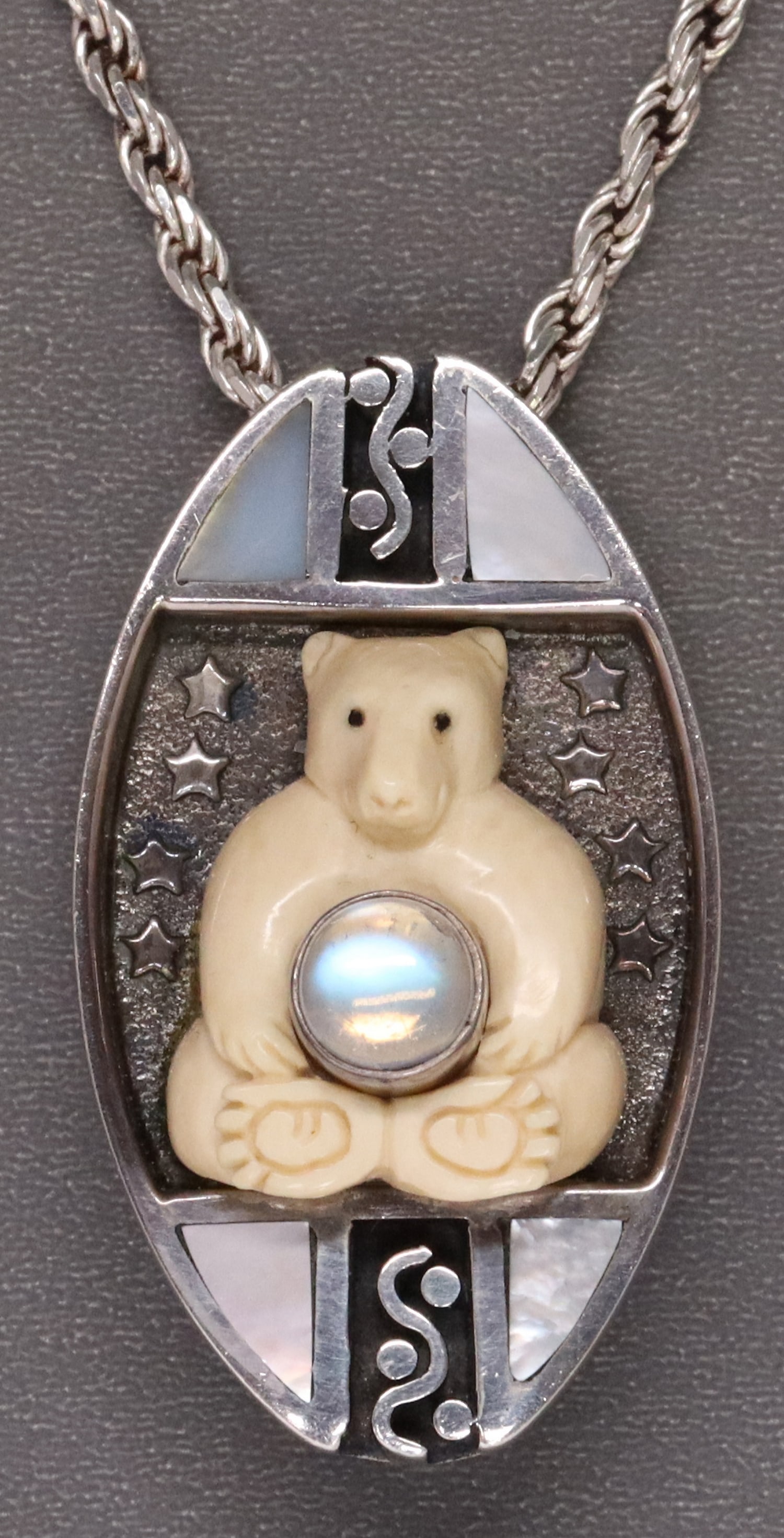 (2) ZEALANDIA DESIGNS STERLING POLAR BEAR JEWELRY (1 of 7)