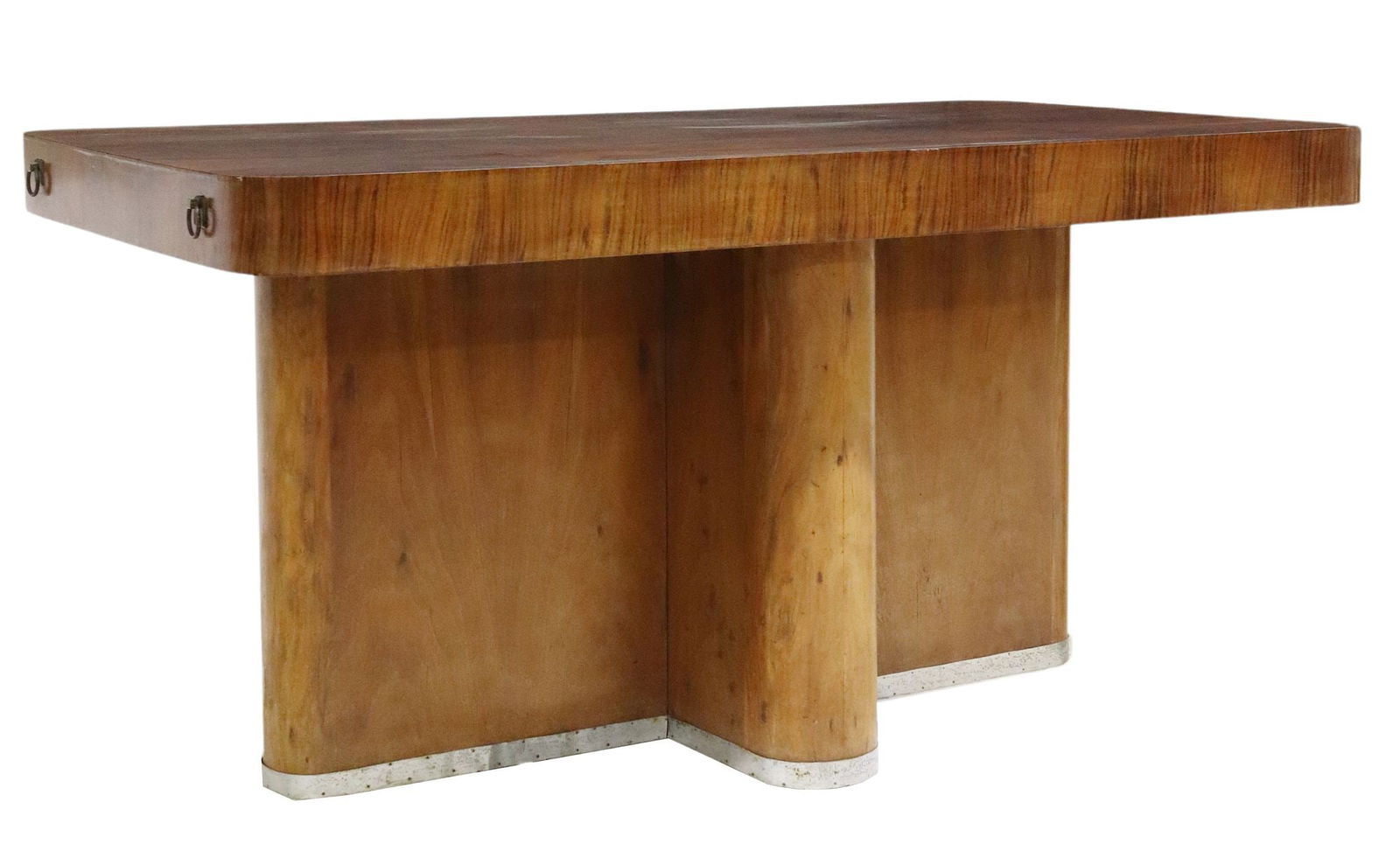 ITALIAN ART DECO PERIOD BURLWOOD EXTENSION TABLE (1 of 4)