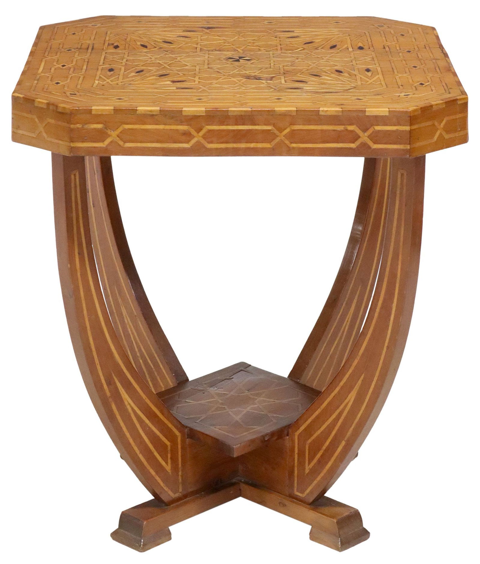 ITALIAN ART DECO PERIOD PARQUETRY SIDE TABLE (1 of 4)