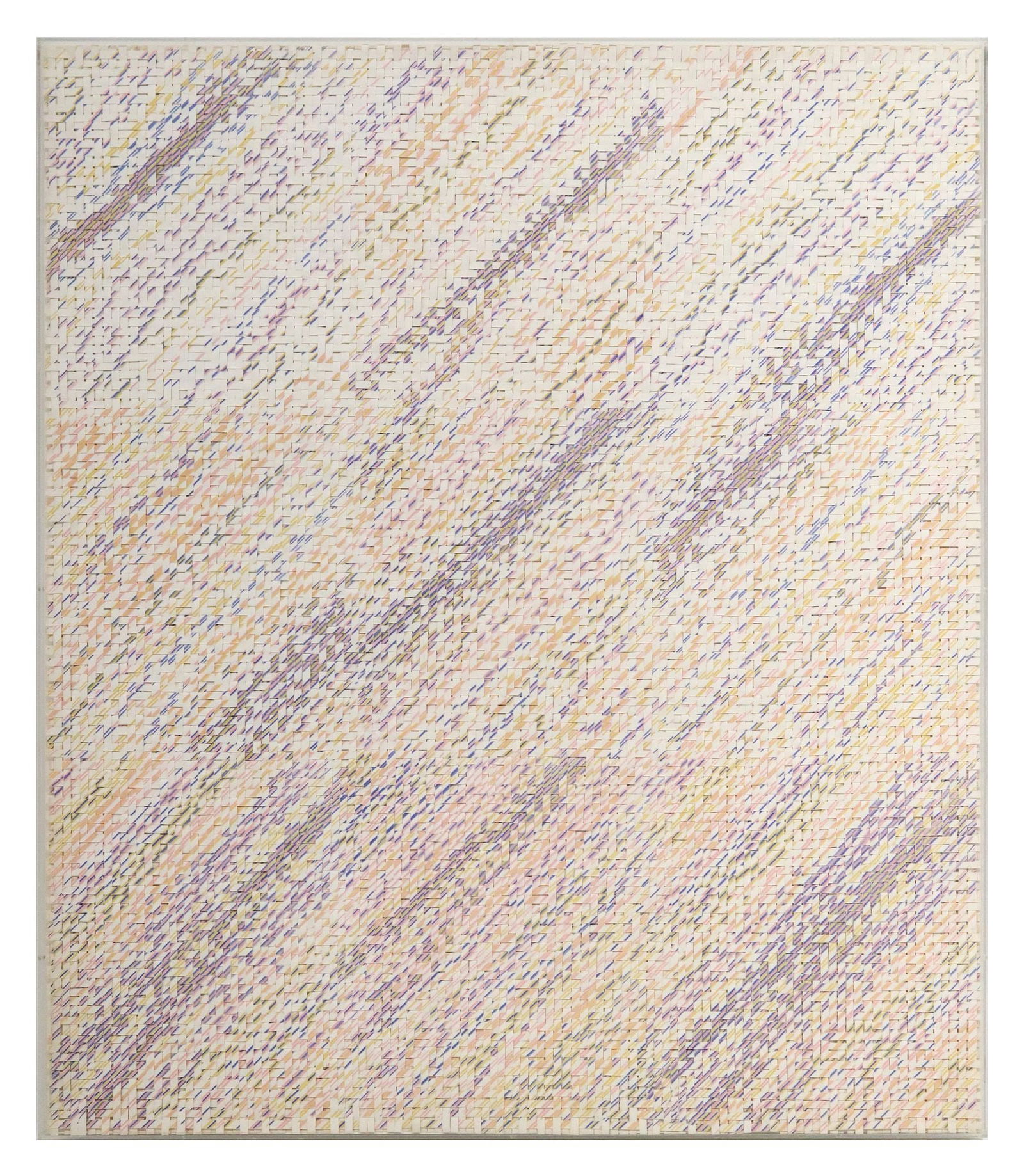 HELENE DE LA FONTAINE (20TH C.) CONTEMPORARY WOVEN PAPER CONSTRUCTION (1 of 4)