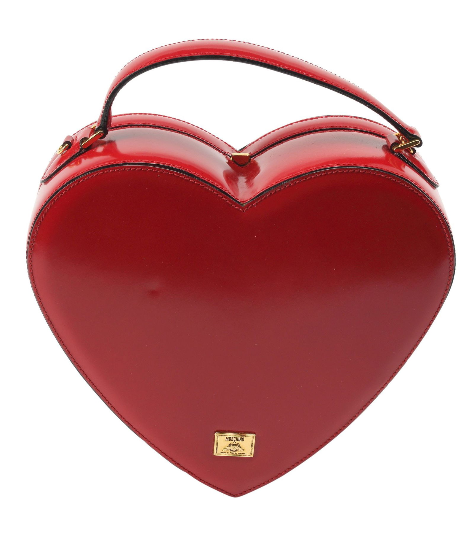 Scarce Moschino Red Heart Bag Purse Auction