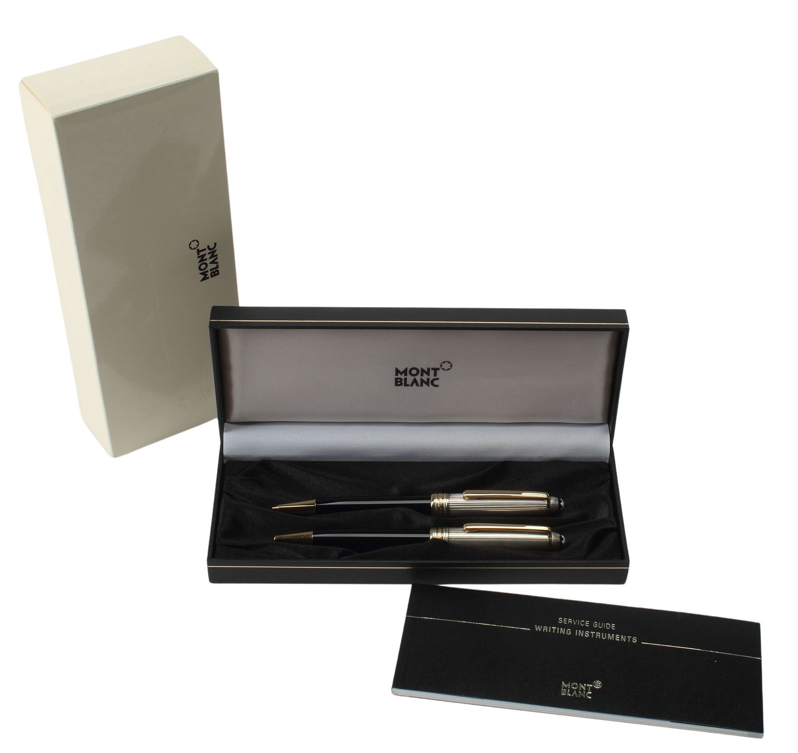 (2) MONTBLANC STERLING-CAP BALLPOINT PEN & MECHANICAL PENCIL (1 of 3)