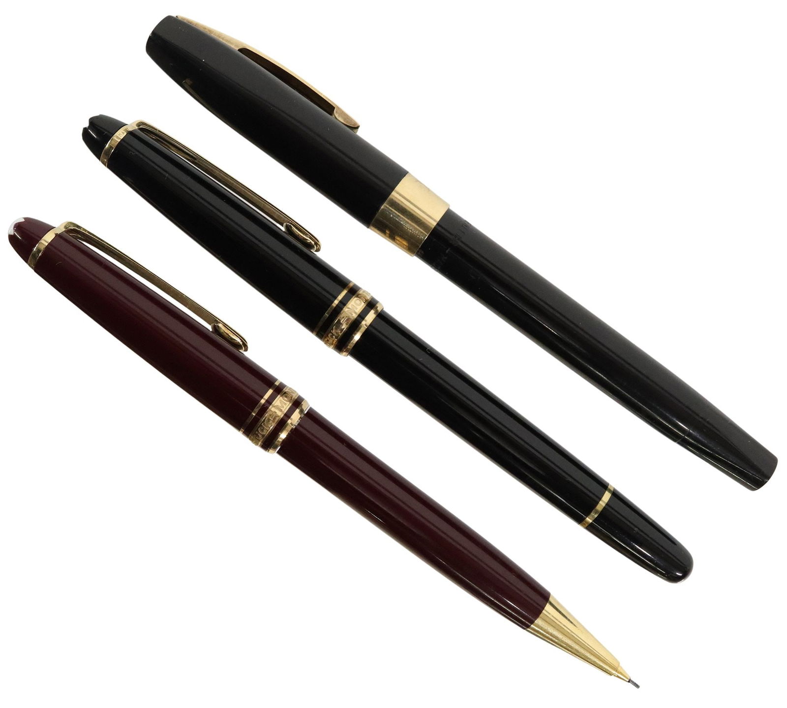 (3) MONTBLANC CLASSIQUE ROLLERBALL PEN & PENCIL, SHEAFFER FOUNTAIN PEN (1 of 9)