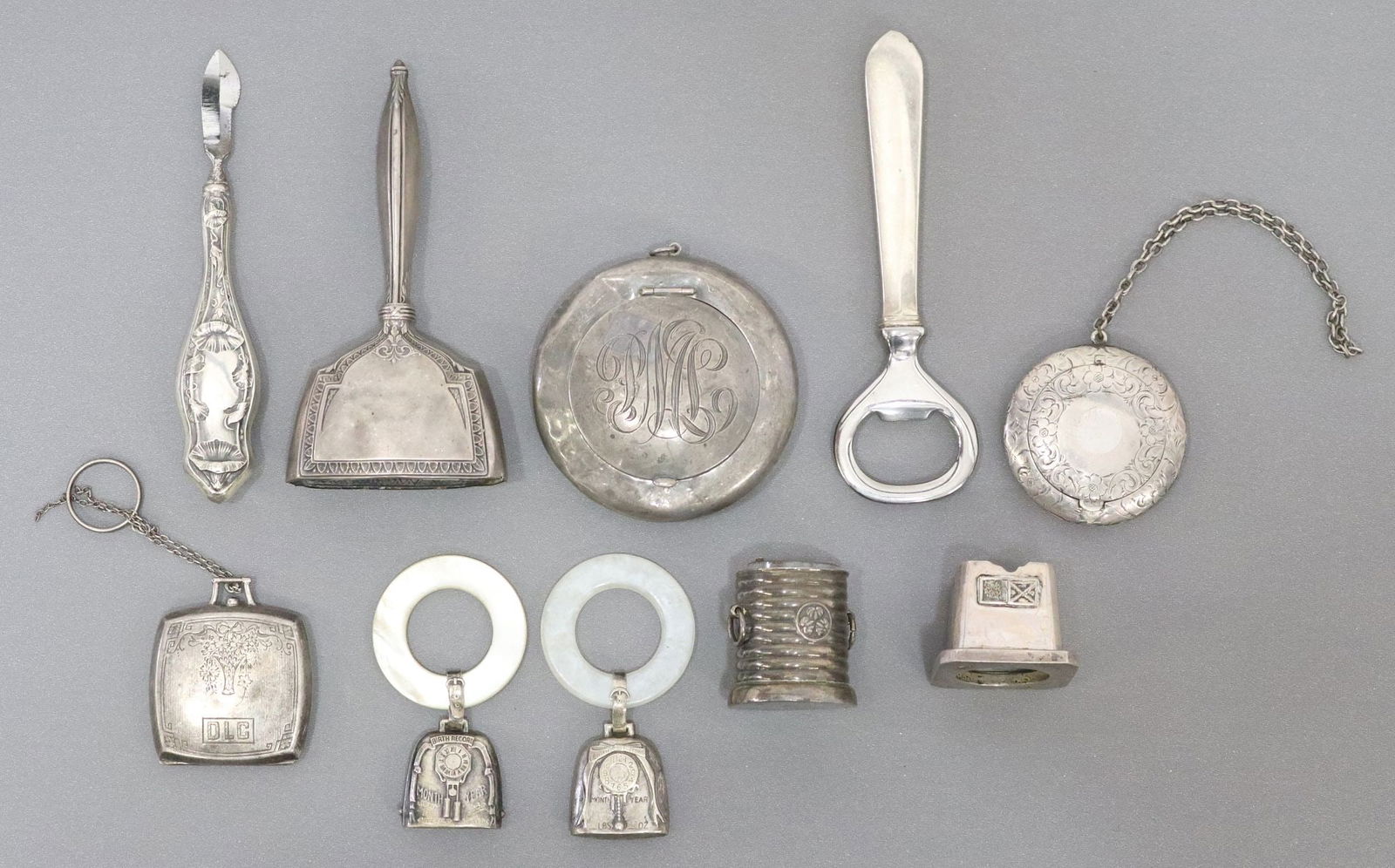 (10) LOT OF SCRAP STERLING SILVER (1 of 2)