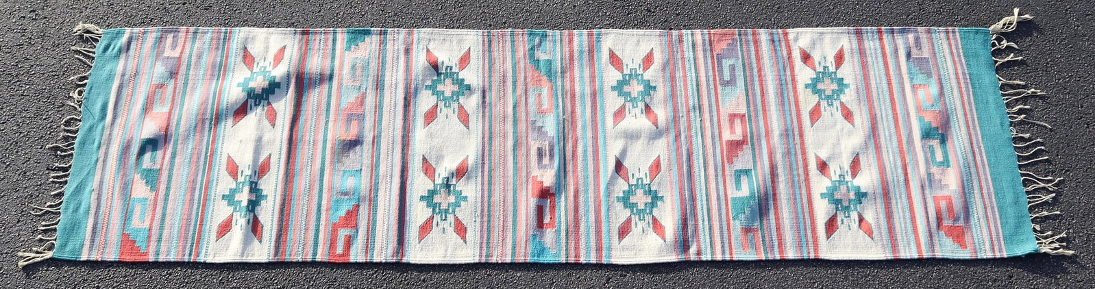 HAND-TIED KILIM RUNNER, 9'1" X 2'7": Hand-tied Kilim runner, approx 9'1"l, 2'7"w **Please Note: All of the rugs offered in this auction would likely benefit from a professional cleaning. Estate rugs may show some wear and imperfections. 
