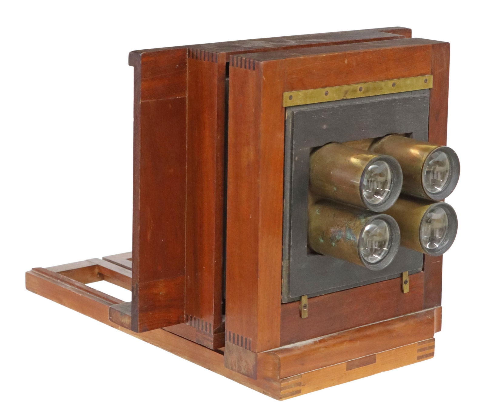 FERROTYPE FOUR LENSES MAHOGANY VIEW CAMERA (1 of 6)