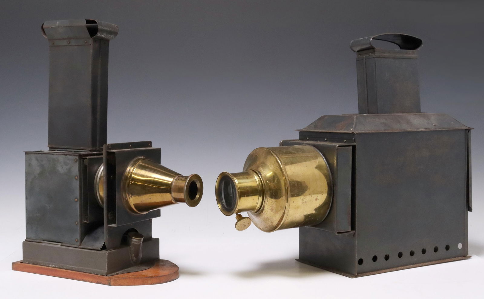 (2) MAGIC LANTERNS, TWO WHEEL FUEL CONTROLS (1 of 6)