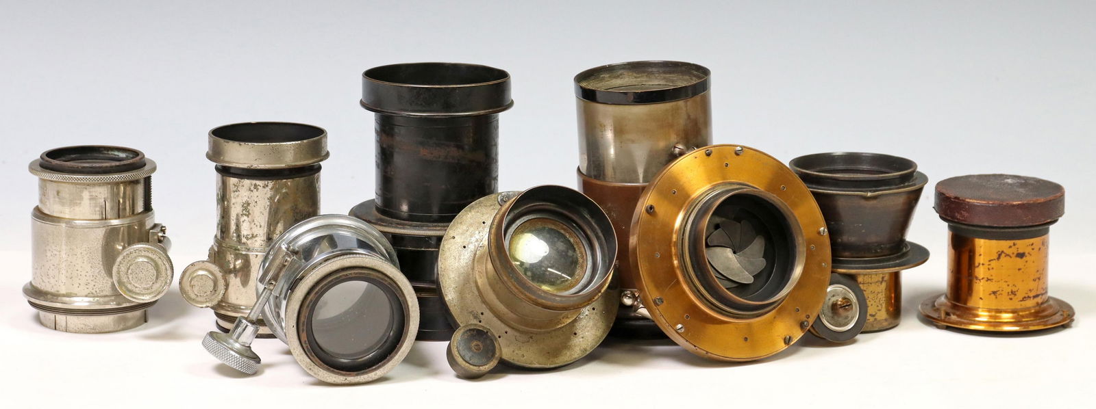 (9) ANTIQUE CAMERA LENS AND SHUTTER (1 of 7)