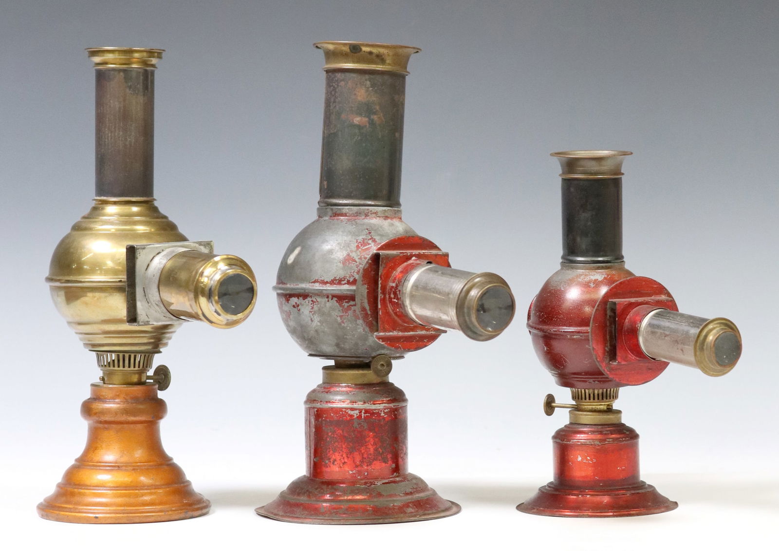 (3) MAGIC LANTERNS, ERNST PLANK, GLOBULAR FORM (1 of 5)