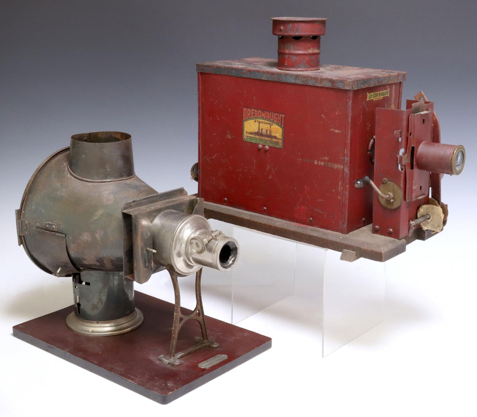 (2) MAGIC LANTERNS, CARL MULLER & DREADNAUGHT (1 of 10)