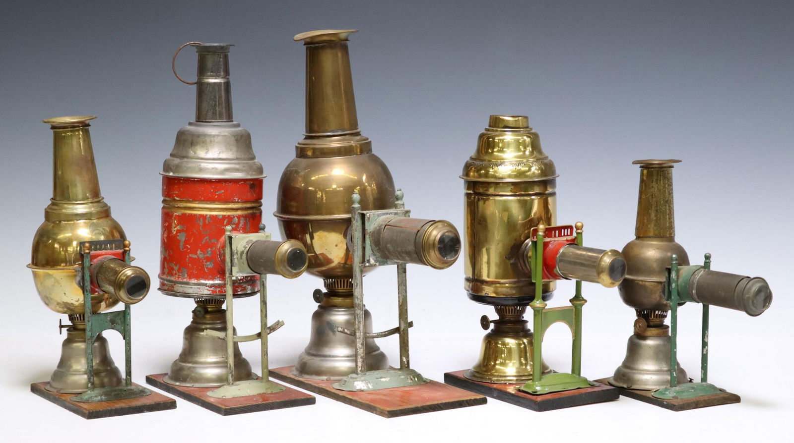 (5) MAGIC LANTERNS BY & ATTRIB. TO DANNORHN GERMAY (1 of 6)