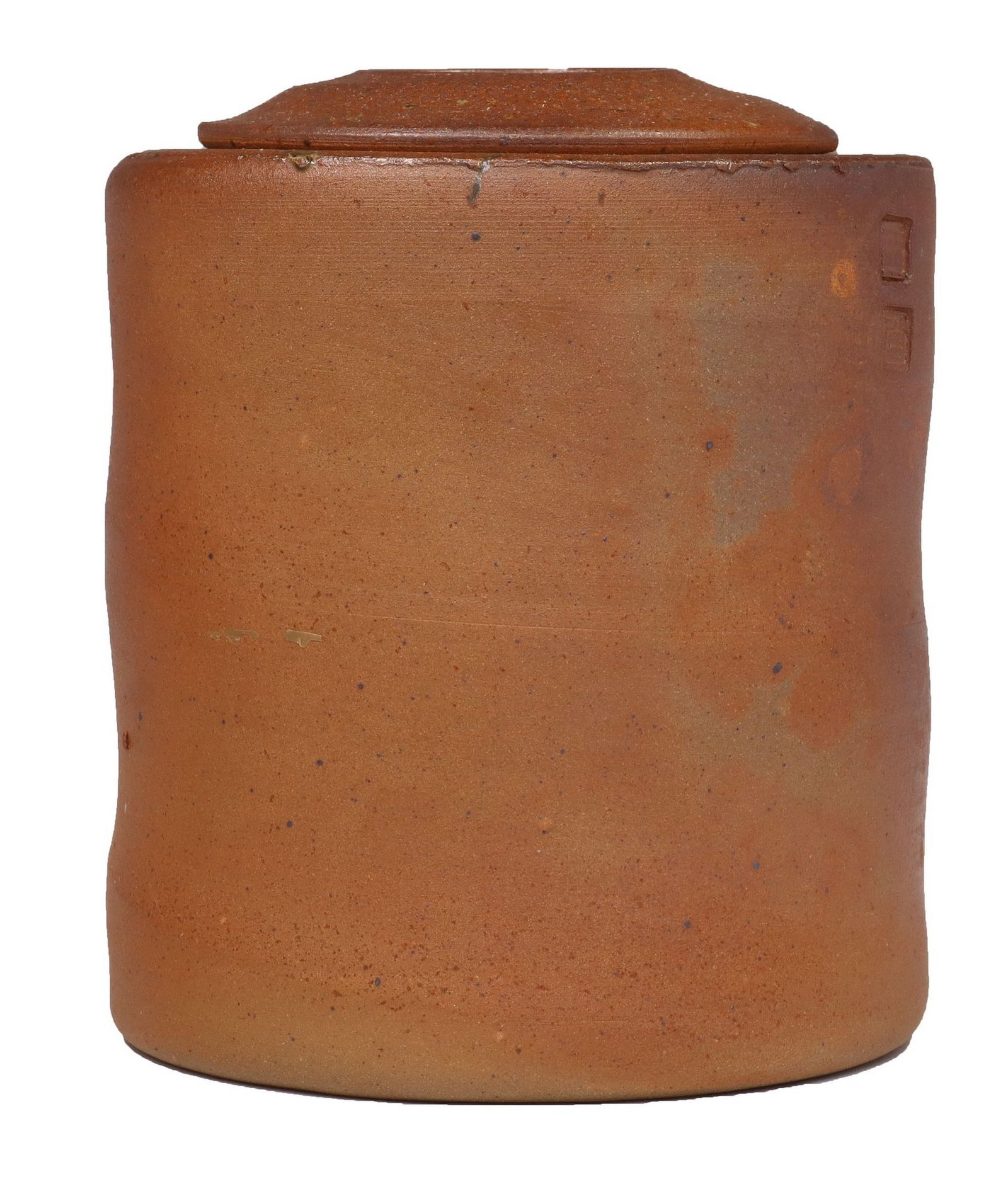 BYRON TEMPLE (1933-2002) GLAZED STONEWARE LIDDED JAR (1 of 4)