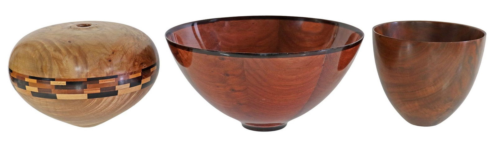 (3) JACK WEISE (1940-2009) & JOHN SCHRADER TURNED WOOD VESSELS (1 of 6)
