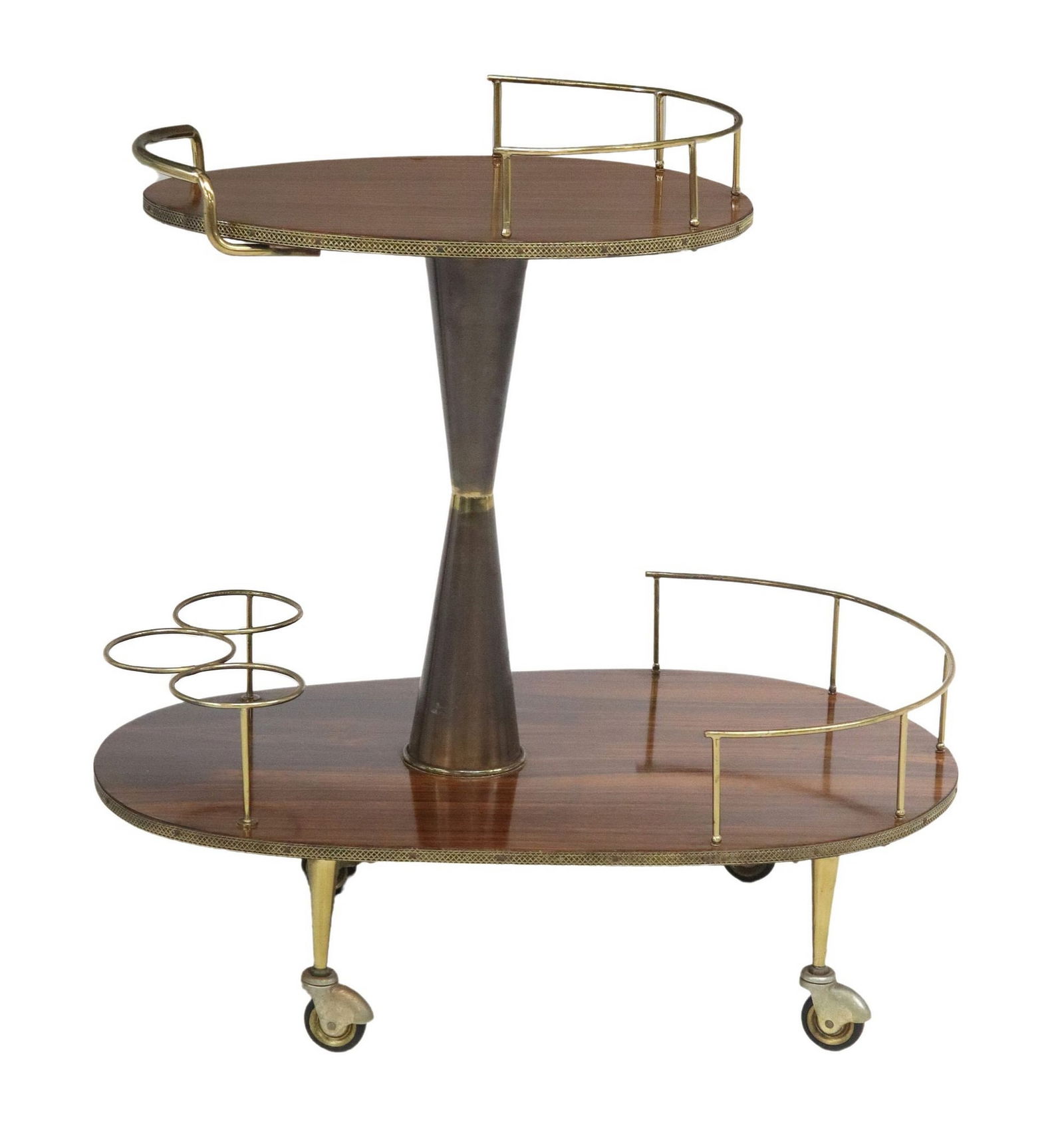 ITALIAN MID-CENTURY MODERN SERVICE TROLLEY OR BAR CART (1 of 5)