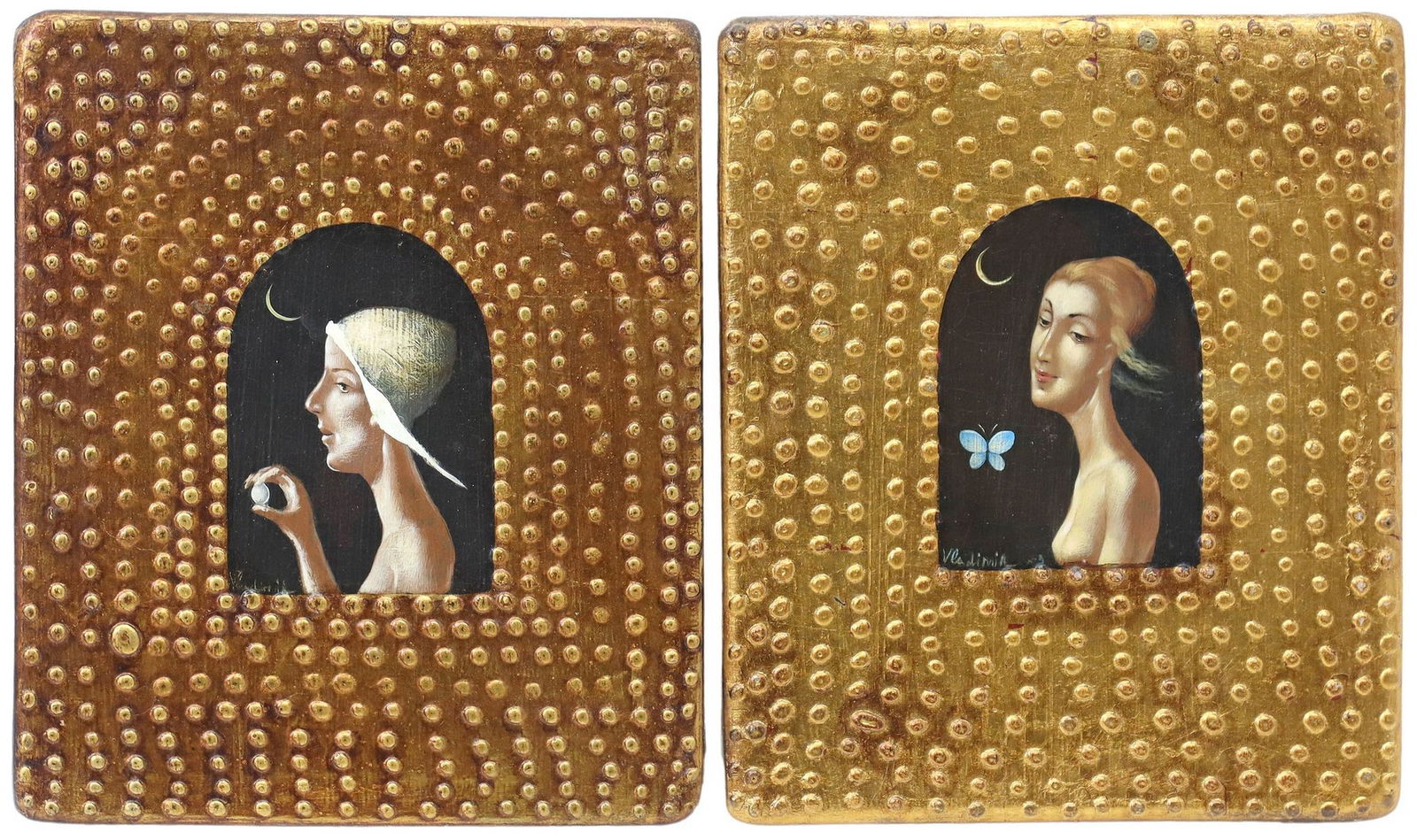 (2) VLADIMIR OVTCHAROV (B.1963) PAINTINGS ON PANEL (1 of 6)