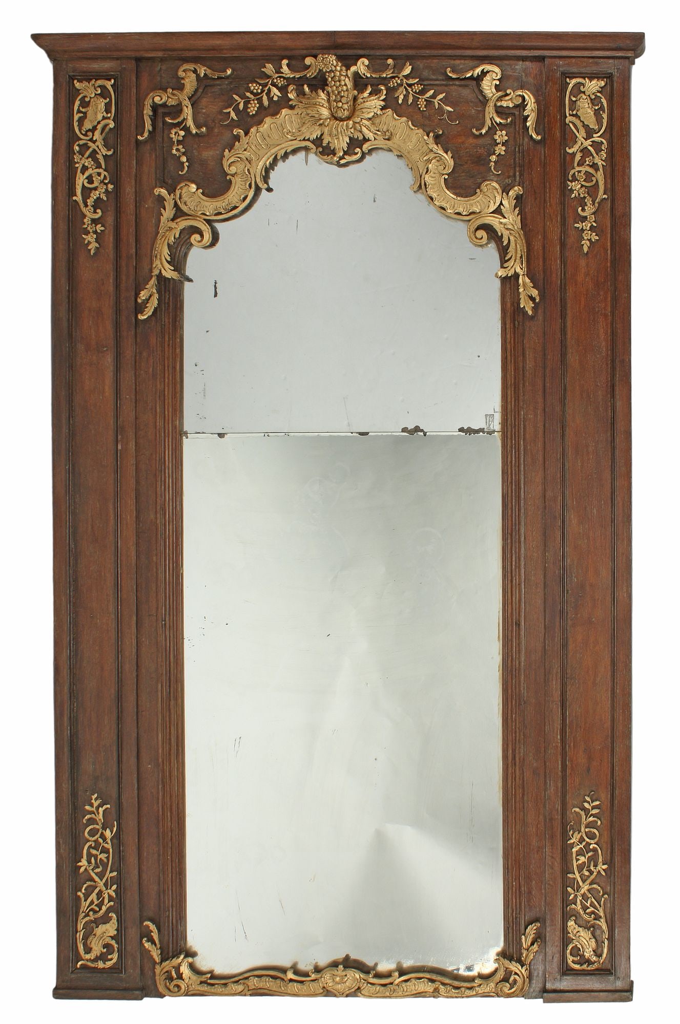 FRENCH REGENCE STYLE PARCEL GILT PIER MIRROR, 92.5" X 57" (1 of 4)