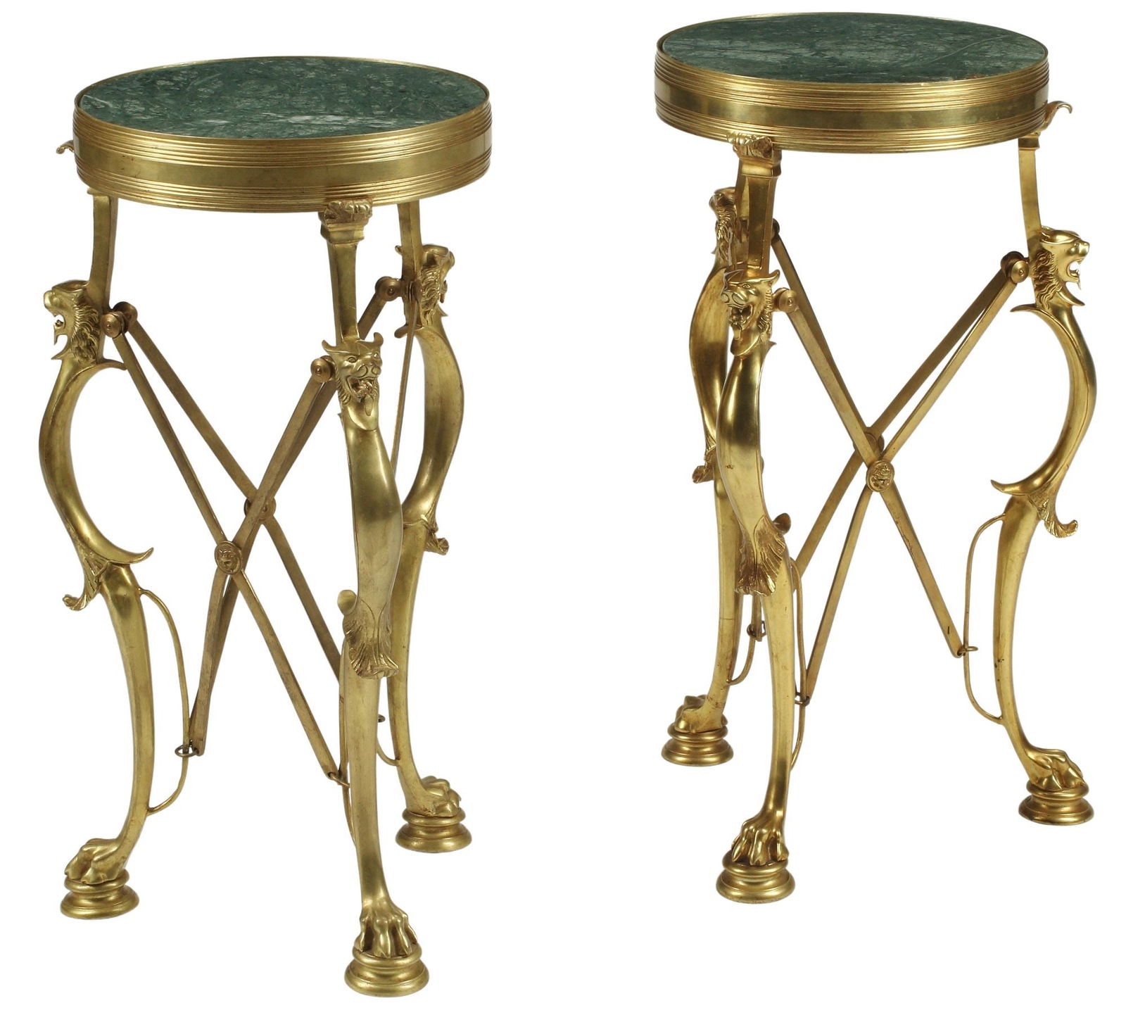 (2) NEOCLASSICAL STYLE BRONZE DORE GUERIDONS (1 of 5)