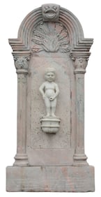 LARGE ARCHITECTURAL FIGURAL GARDEN FOUNTAIN
