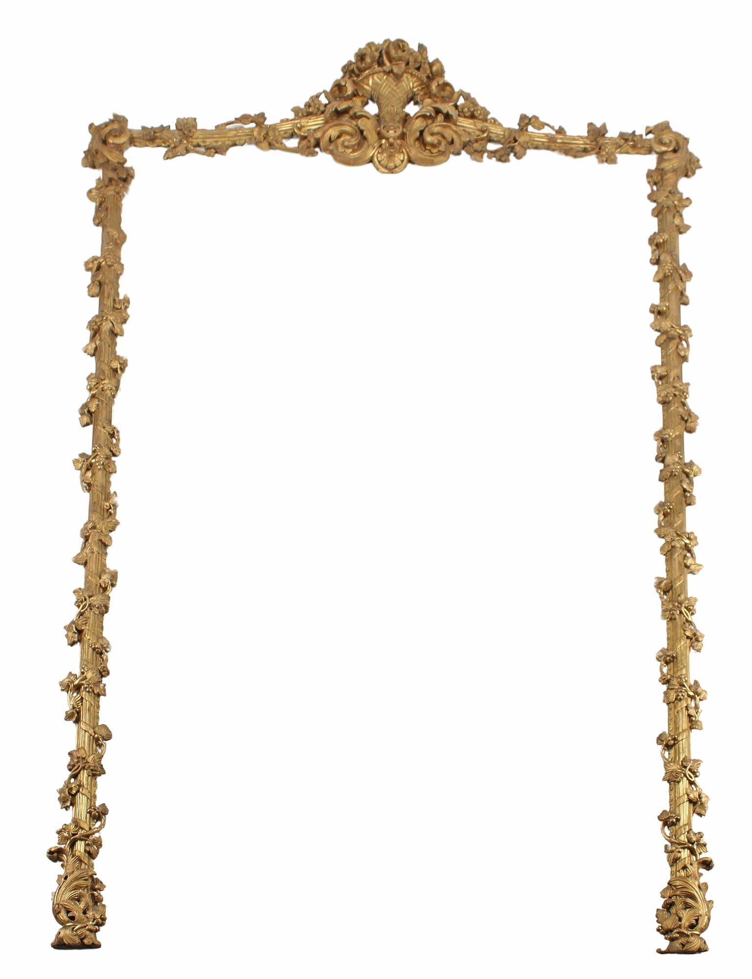 (3 PIECE) LOUIS XV STYLE GILT ARCHITECTURAL DOOR SURROUND (1 of 5)