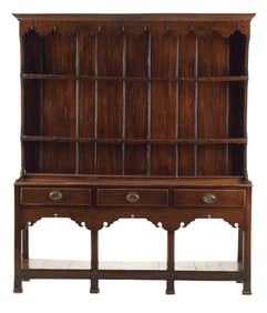 LARGE KITCHEN DRESSER WITH PLATE RACK