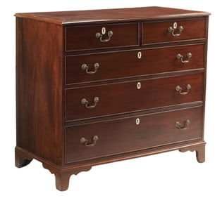 ENGLISH GEORGE III MAHOGANY CHEST OF DRAWERS