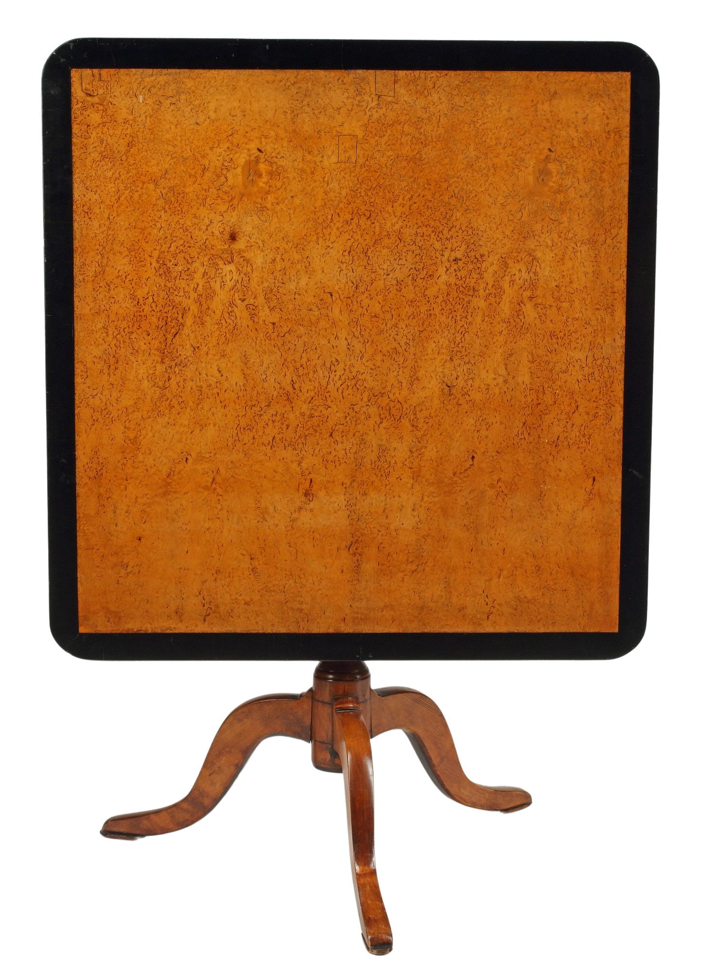 BIEDERMEIER STYLE PARCEL-EBONIZED TILT-TOP TABLE (1 of 3)