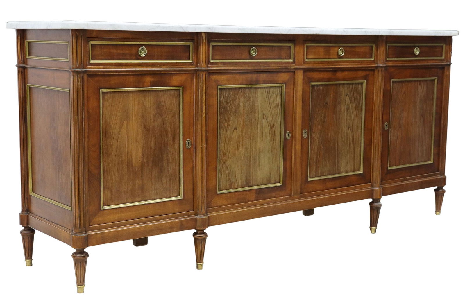 FRENCH LOUIS XVI STYLE MARBLE-TOP SIDEBOARD (1 of 6)