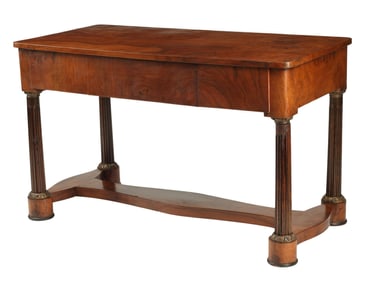 EMPIRE STYLE BURL WALNUT WRITING TABLE