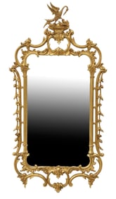 GEORGE III STYLE GILT MIRROR, 57" X 30"