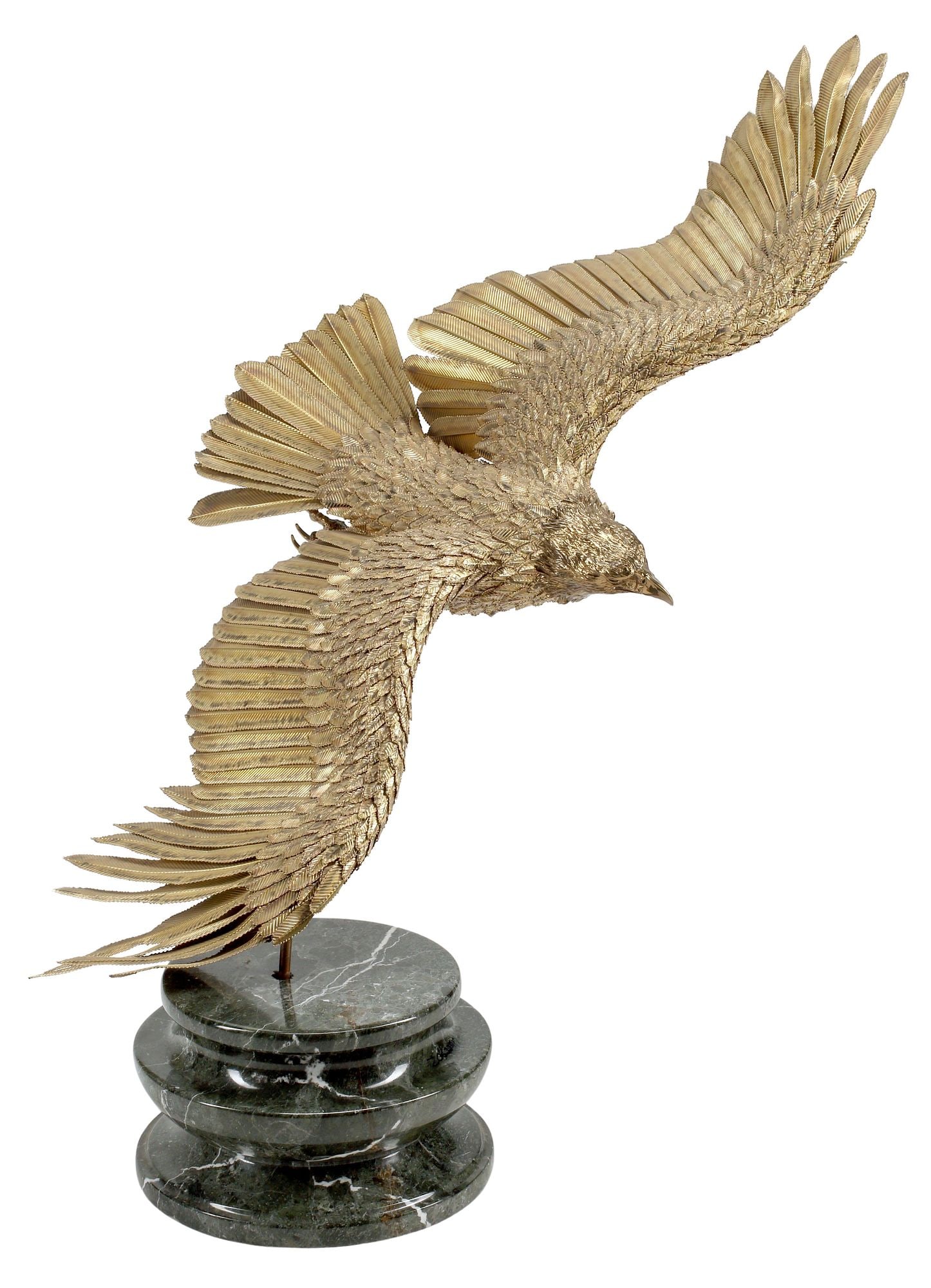 BRONZE SCULPTURE OF AN EAGLE IN FLIGHT (1 of 6)